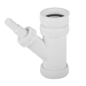 DISK/TVÄTTMASKINSANSLUTNING 40 MM X G32/G40 INVÄNDIG GÄNGA G32/40 VIT FALUPLAST