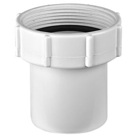 ANSLUTNINGSTELESKOP 50 MM X G50 FÖR INOMHUSAVLOPP SLÄTÄNDA X INVÄNDIG GÄNGA VIT FALUPLAST