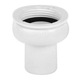 ANSLUTNINGSTELESKOP 32 MM X G40/G32 SLÄTÄNDA X 2INVÄNDIG GÄNGA VIT FALUPLAST