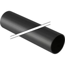 AVLOPPSRÖR 75X3 MM L= 5 METER 2SLÄTÄNDA SVART PE GEBERIT