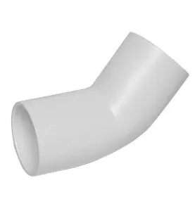 VINKEL 32 MMX45° FÖR LIMNING DUBBELMUFF VIT FALUPLAST