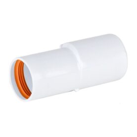 FÖRMINSKNING 40X32 MM SLÄTÄNDA X MUFF, EXCENTRISK VIT FALUPLAST