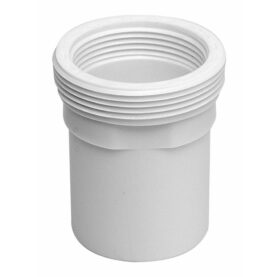 ANSLUTNINGSTELESKOP 50 MM X G40/G50 SLÄTÄNDA X UT-/INVÄNDIG GÄNGA VIT FALUPLAST