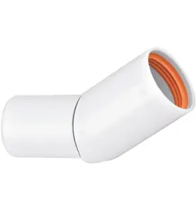VINKEL 32 MM X 30° MUFF X SLÄTÄNDA VIT FALUPLAST