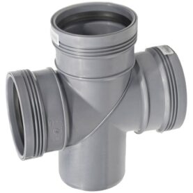 DUBBELGRENRÖR 110/110 MM X 88,5° 3MUFF, SVÄNGT GRÅ WAFIX