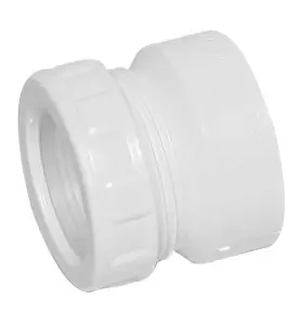 KOPPLING 32 MM X G32 KLÄMRING X INVÄNDIG GÄNGA VIT FALUPLAST