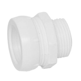 KOPPLING 32 MM X G25/G20 KLÄMRING X UT-/INVÄNDIG GÄNGA VIT FALUPLAST
