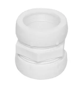 KOPPLING 32 MM 2KLÄMRING VIT FALUPLAST