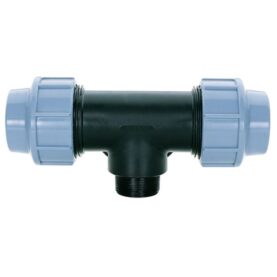 T-KOPPLING 25XR15 UTVÄNDIG GÄNGA PP BLÅ, SVART ALTECH