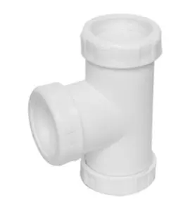T-RÖRSKOPPLING 40 MM 3KLÄMRING VIT FALUPLAST