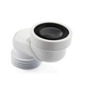 WC-STOS OFFSET 60 Ø110MM FÖR Ø110MM SLÄTÄNDA EXCENTRISK 60MM VIT JAFO