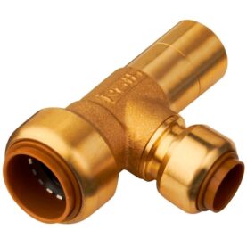 INSTICKSFÖRDELARE 1 IS 22 MM / 1X18 MM  MUFF X SLÄTÄNDA / 1MUFF MÄSSING ROTH