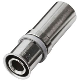 PRESSÖVERGÅNG PRESSCHECK 20X22 MM MUFF X SLÄTÄNDA MÄSSING/ROSTFRI ROTH