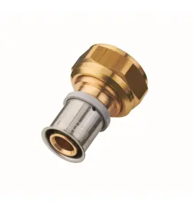 ÖVERGÅNGSMUFF 16 MM X G15 MUFF X INVÄNDIG LÖPMUTTER MÄSSING/ROSTFRI ROTH