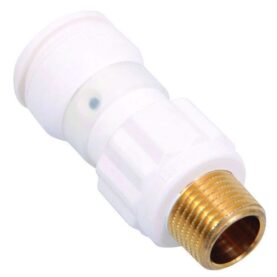 RAK KOPPLING 16XR15 MUFF X UTVÄNDIG GÄNGA VIT