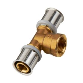 T-RÖR PRESSCHECK 16 MM X G15 X 16 MM 2MUFF X INVÄNDIG GÄNGA MS ROTH