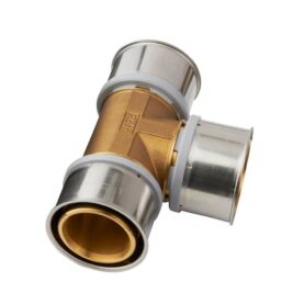 T-RÖR MS 50X32X50 MM 3MUFF MÄSSING/ROSTFRI ROTH