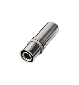 PRESSÖVERGÅNG PRESSCHECK 26X28 MM MUFF X SLÄTÄNDA MÄSSING/ROSTFRI ROTH