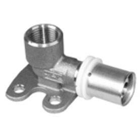 VÄGGFÄSTE PRESSCHECK 16 MM X G15  VINKEL, MUFF X INVÄNDIG GÄNGA MÄSSING/ROSTFRI ROTH