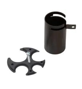 SPIKSKYDD FÖR SKYDDSRÖR 20-34 MM MED FIXBRICKA SVART ROTH