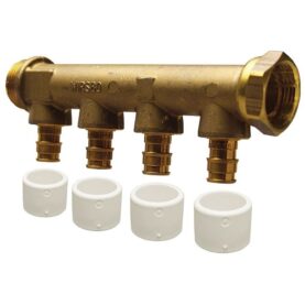 FÖRDELARE 2 1 X G20/2 X 15X2,5 MM C/C 50MM, L= 100MM LÖPANDE MUTTER/UTVÄNDIG GÄNGA AQUA PLUS UPONOR