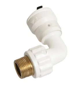 VINKEL 90° 16XR15 MUFF X UTVÄNDIG GÄNGA VIT