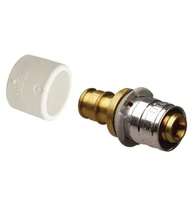 ÖVERGÅNGSMUFF 15X16 MM FOG X MUFF MÄSSING/ROSTFRI Q&E UPONOR