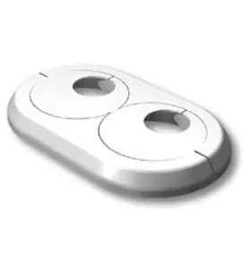 TÄCKBRICKA PLAST 16MM DELBAR DUBBEL LK SYSTEMS