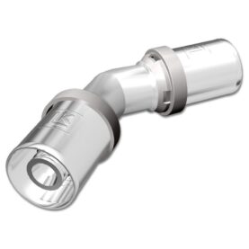 VINKELKOPPLING ALUPEX A63 45GR AZH-MÄSSING LK SYSTEMS