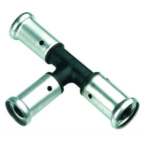 T-RÖR 3MUFF FÖRMINSKAT 40X32X32 MM SVART/ROSTFRI