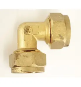 VINKELKOPPLING 20X2,8 MM X 90° 2KLÄMRING GUL ALTECH