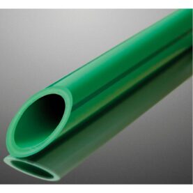 TAPPVATTENRÖR FUSIOTHERM FASER 50X5,6 MM L=4 METER RAK GRÖN MED 4 MÖRKGRÖNA RÄNDER