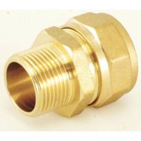 KLÄMRINGSKOPPLING 25X2,3 MM X R20 RAK X MUFF UTVÄNDIG GÄNGA GUL ALTECH