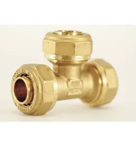 T-KOPPLING 20X2,8 MM 3KLÄMRING GUL ALTECH