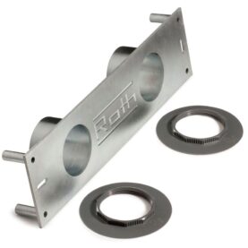 VÄGGFIXTUR QUICKBOX 325X100X50 MM FÖR TVÅ QUICKBOXAR C/C50 MM ROSTFRITT ROTH