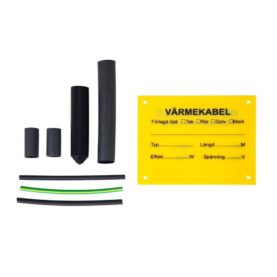 MONTAGESATS FÖR ALTECH FROSTSKYDDSKABEL AN- OCH AVSLUTNINGSSATS, SKYLT SVART ALTECH