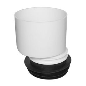 WC-ANSLUTNING 110 MM H=150 MM EXCENTRISK 17MM MED STOS VIT FALUPLAST