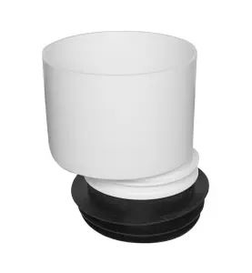 WC-ANSLUTNING 110 MM H=150 MM EXCENTRISK 17MM MED STOS VIT FALUPLAST