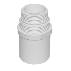 ANSLUTNINGSTELESKOP 50 MM X G40/G32 SLÄTÄNDA X UTVÄNDIG GÄNGA VIT FALUPLAST