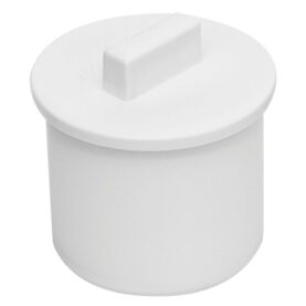 ÄNDLOCK 32 MM SLÄTÄNDA VIT FALUPLAST