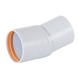 VINKEL 50 MM X 15° MUFF X SLÄTÄNDA VIT FALUPLAST
