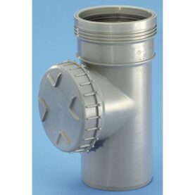 RENSRÖR 50 MM MUFF X SLÄTÄNDA, SKRUVLOCK GRÅ WAFIX