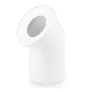 WC-ANSLUTNINGSBÖJ 110 MM X 90°  LÄNGD 230 MM RAUPIANO PLUS