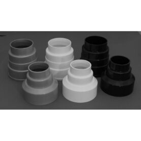 FLERSTEGSMUFF FÖR RENSTRATT SVART PLASTINJECT