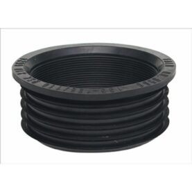 GUMMINIPPEL 123/110 MM FÖR INOMHUSAVLOPP SVART FALUPLAST