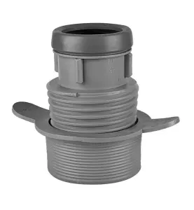 GUMMINIPPEL 2½" X 50MM NORMALRÖRSMUFF 2½" TILL PVC/PP EXPANDERANDE NIPPEL X MUFF SVART/GRÅ FALUPLAST