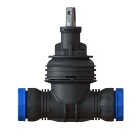 SERVISVENTIL ISIFLO T 200 32 MM KLÄMRING SVART/BLÅ ISIFLO