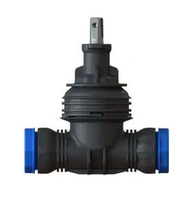 SERVISVENTIL ISIFLO T 200 25 MM KLÄMRING SVART/BLÅ ISIFLO