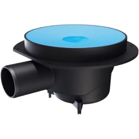 GOLVBRUNN 50 MM Ø150 MM SIDOUTLOPP UTAN VALVSTÖD SVART