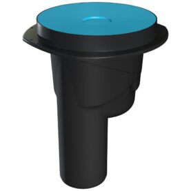 GOLVBRUNN 75 MM Ø150 MM BOTTENUTLOPP EXCENTRISKT UTLOPP SVART VIESER ONE